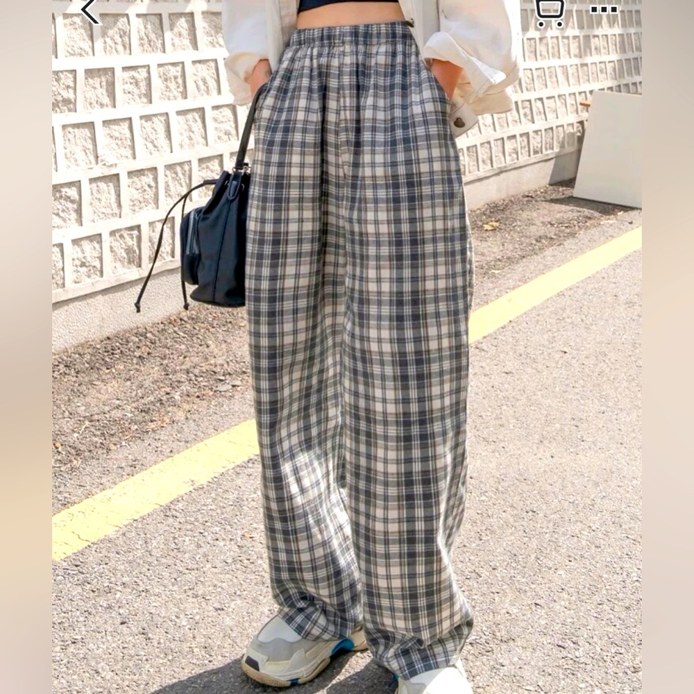 sweatpants plaid NEW UNUSED